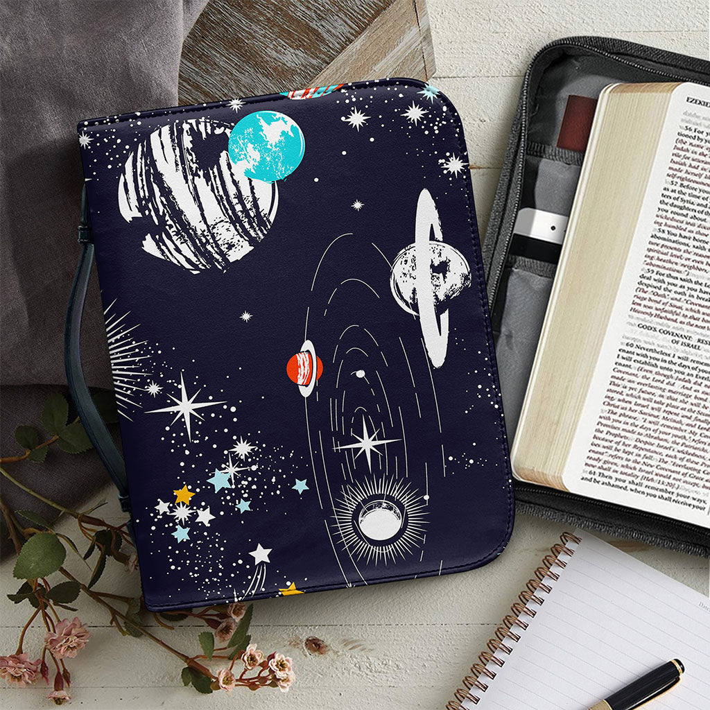 Universe Galaxy Outer Space Print Leather Bible Cover