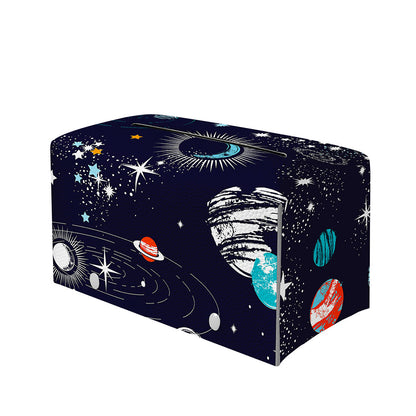 Universe Galaxy Outer Space Print Leather Tissue Box Cover