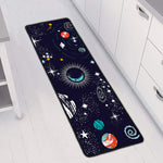 Universe Galaxy Outer Space Print Long Kitchen Mat