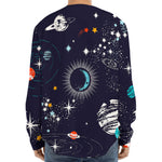 Universe Galaxy Outer Space Print Long Sleeve Baseball Jersey