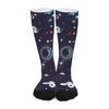 Universe Galaxy Outer Space Print Long Socks