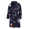 Universe Galaxy Outer Space Print Men's Bathrobe