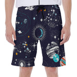Universe Galaxy Outer Space Print Men's Beach Shorts