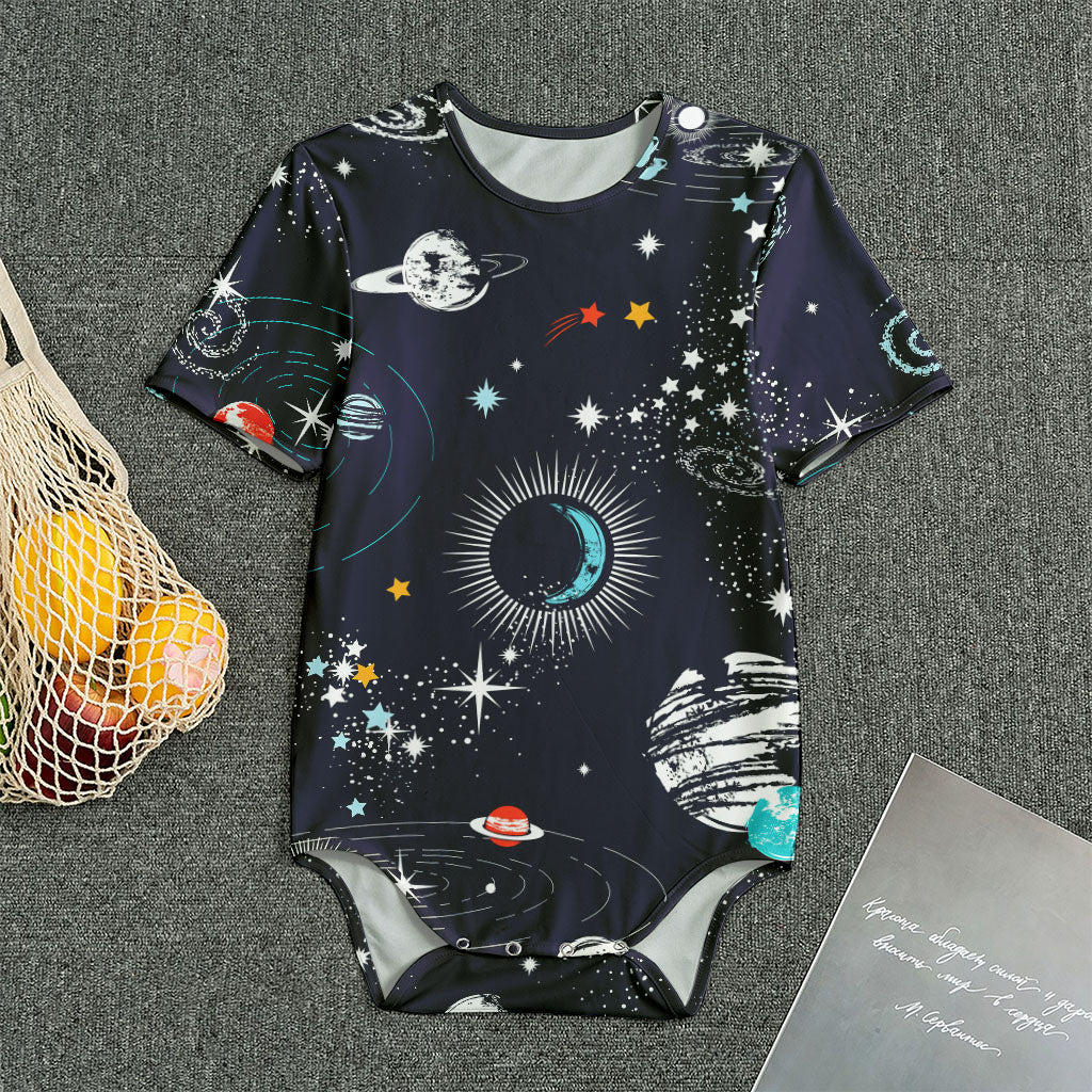 Universe Galaxy Outer Space Print Men's Bodysuit