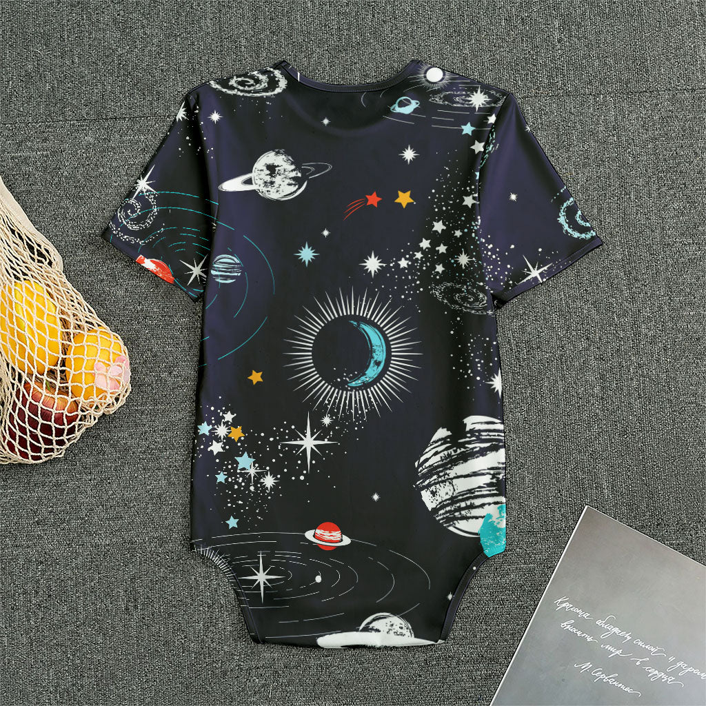 Universe Galaxy Outer Space Print Men's Bodysuit