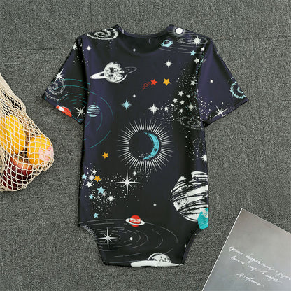 Universe Galaxy Outer Space Print Men's Bodysuit
