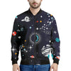 Universe Galaxy Outer Space Print Men's Bomber Jacket