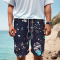 Universe Galaxy Outer Space Print Men's Cargo Shorts