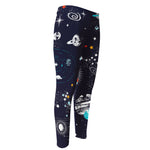 Universe Galaxy Outer Space Print Men's Compression Pants