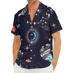 Universe Galaxy Outer Space Print Men's Deep V-Neck Shirt