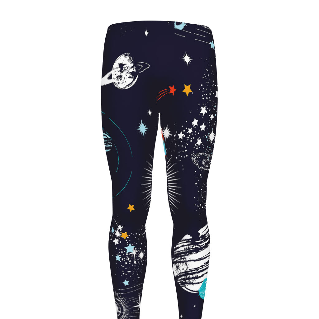 Universe Galaxy Outer Space Print Men's leggings