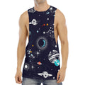 Universe Galaxy Outer Space Print Men's Muscle Tank Top
