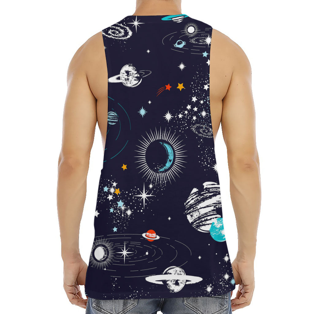 Universe Galaxy Outer Space Print Men's Muscle Tank Top