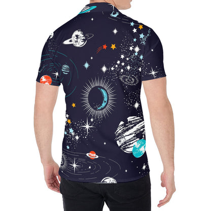 Universe Galaxy Outer Space Print Men's Shirt