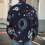 Universe Galaxy Outer Space Print Men's Shirt Jacket
