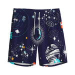 Universe Galaxy Outer Space Print Men's Sports Shorts