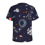 Universe Galaxy Outer Space Print Men's Sports T-Shirt