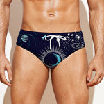 Universe Galaxy Outer Space Print Men's Swim Briefs