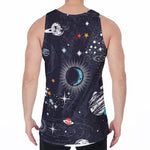 Universe Galaxy Outer Space Print Men's Velvet Tank Top