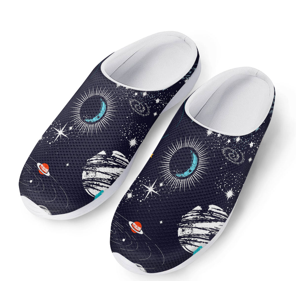 Universe Galaxy Outer Space Print Mesh Casual Shoes