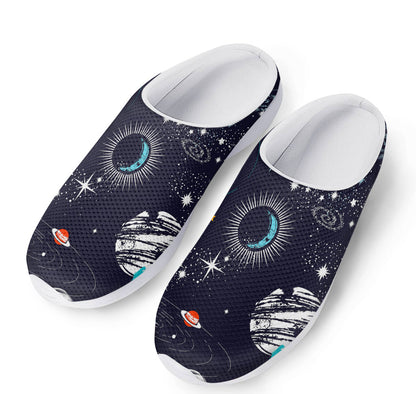 Universe Galaxy Outer Space Print Mesh Casual Shoes
