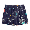 Universe Galaxy Outer Space Print Mesh Shorts