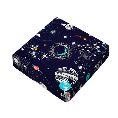 Universe Galaxy Outer Space Print Outdoor Seat Cushion Cover