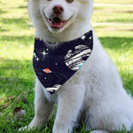 Universe Galaxy Outer Space Print Over The Collar Dog Bandana