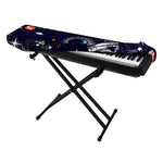Universe Galaxy Outer Space Print Piano Keyboard Cover