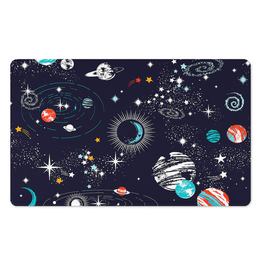 Universe Galaxy Outer Space Print Polyester Doormat