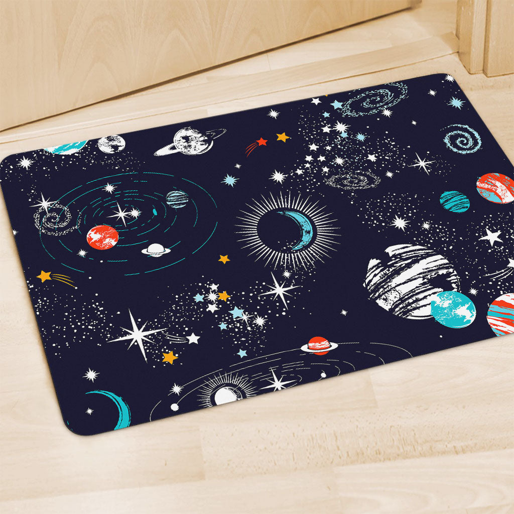 Universe Galaxy Outer Space Print Polyester Doormat