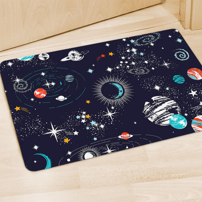 Universe Galaxy Outer Space Print Polyester Doormat