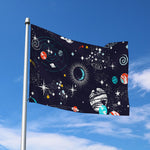 Universe Galaxy Outer Space Print Polyester Flag