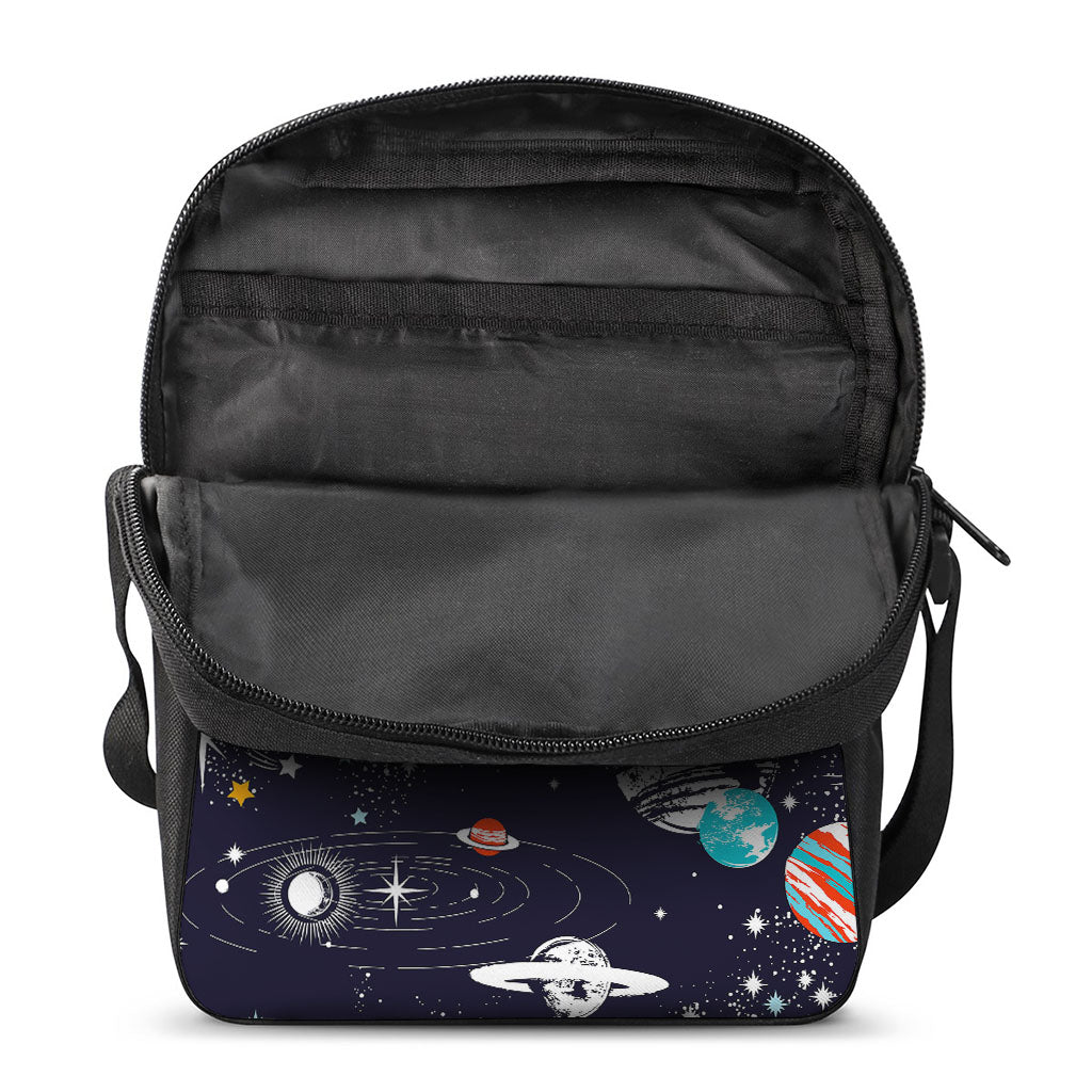 Universe Galaxy Outer Space Print Rectangular Crossbody Bag