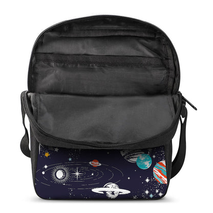 Universe Galaxy Outer Space Print Rectangular Crossbody Bag