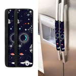 Universe Galaxy Outer Space Print Refrigerator Handle Covers