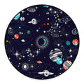 Universe Galaxy Outer Space Print Round Floor Mat