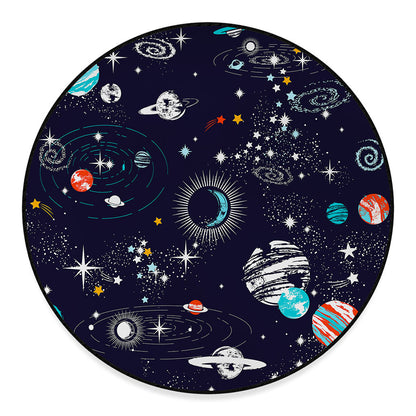 Universe Galaxy Outer Space Print Round Floor Mat