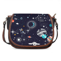 Universe Galaxy Outer Space Print Saddle Bag