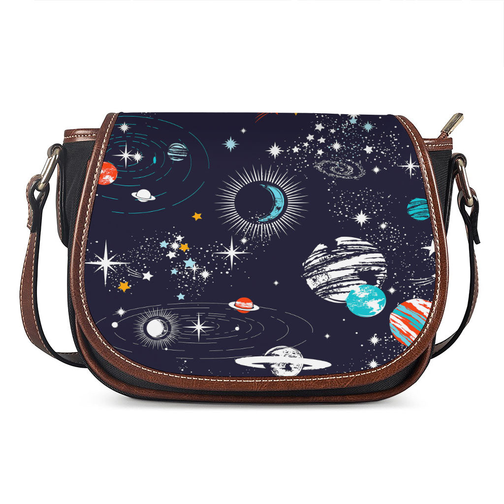 Universe Galaxy Outer Space Print Saddle Bag