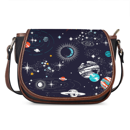 Universe Galaxy Outer Space Print Saddle Bag