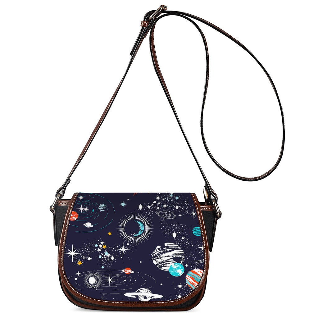 Universe Galaxy Outer Space Print Saddle Bag