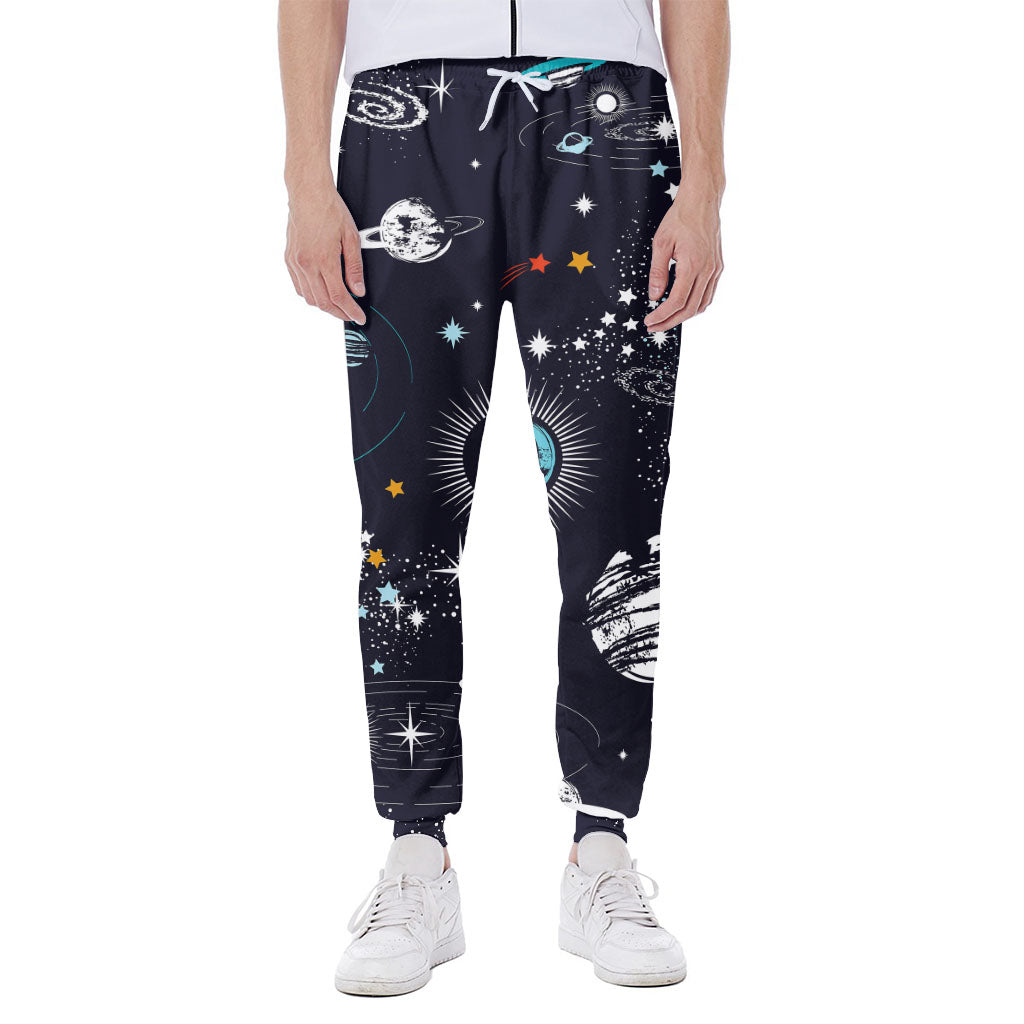 Universe Galaxy Outer Space Print Scuba Joggers