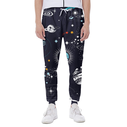 Universe Galaxy Outer Space Print Scuba Joggers