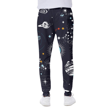 Universe Galaxy Outer Space Print Scuba Joggers