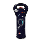 Universe Galaxy Outer Space Print Single Neoprene Wine Tote