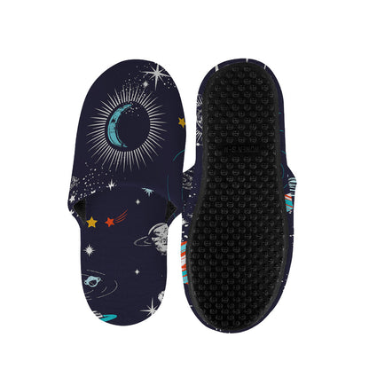 Universe Galaxy Outer Space Print Slippers