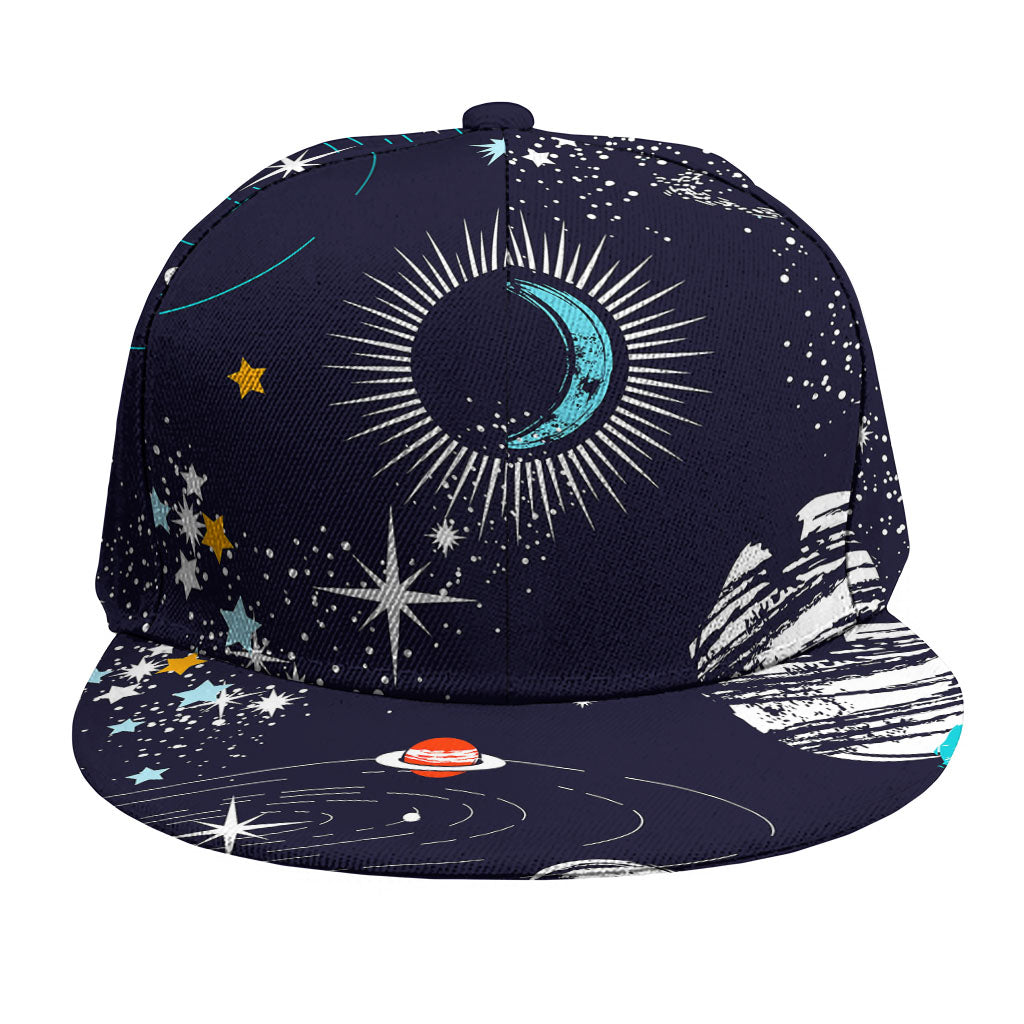 Universe Galaxy Outer Space Print Snapback Cap