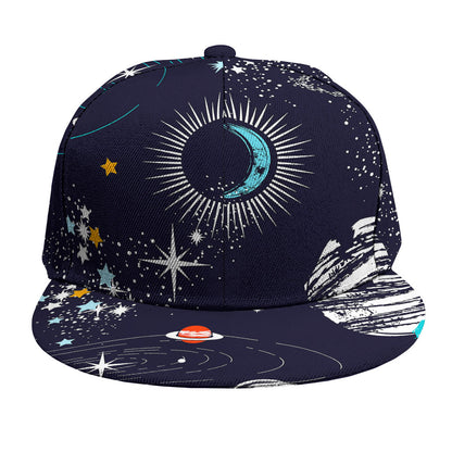 Universe Galaxy Outer Space Print Snapback Cap