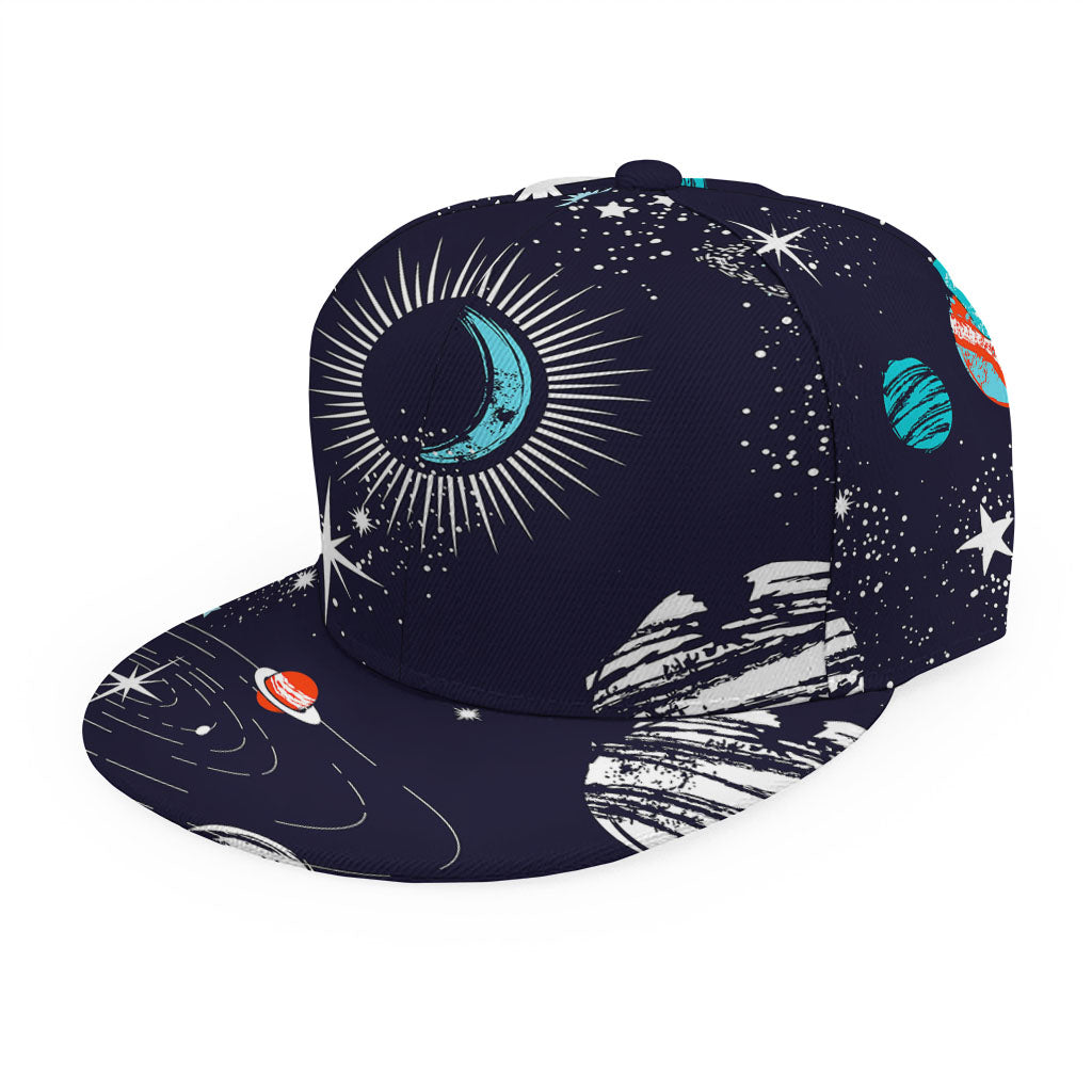 Universe Galaxy Outer Space Print Snapback Cap